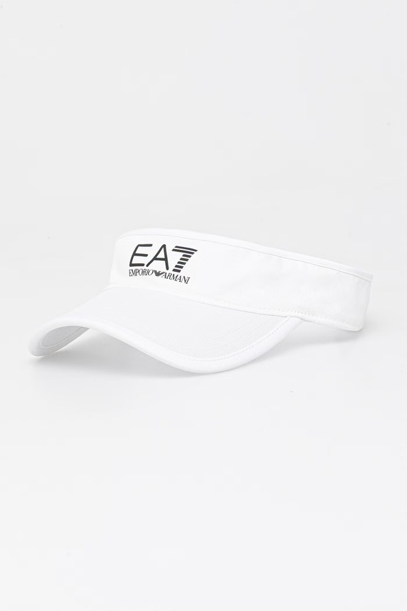 EA7 Emporio Armani daszek bawełniany nadruk biały AF13034.7W000797