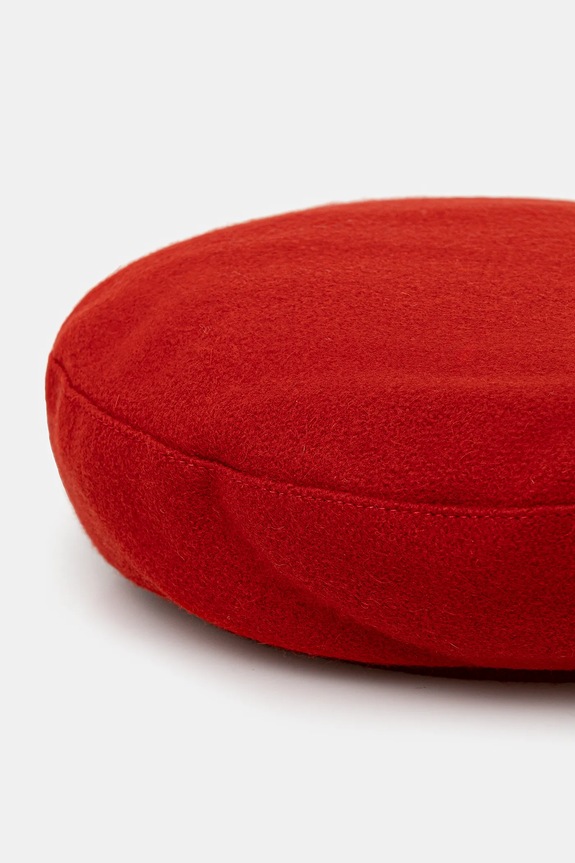 Akcesoria Barbour beret wełniany x Ganni Beret LHA0613RE51 czerwony