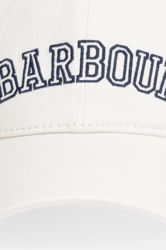 Barbour czapka bejsbolówka damska bawełniana Emily LHA0530 beżowy SS26