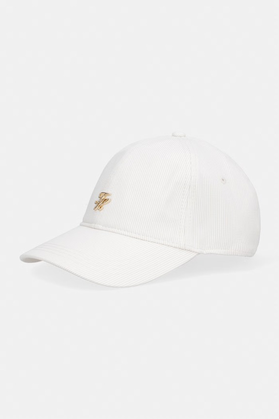 Tommy Hilfiger baseball cap damska bawełniana beżowy AW0AW18328