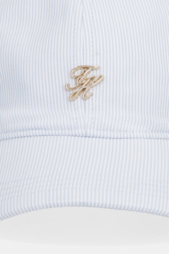 Tommy Hilfiger czapka z daszkiem damska bawełniana AW0AW18328 niebieski SS26