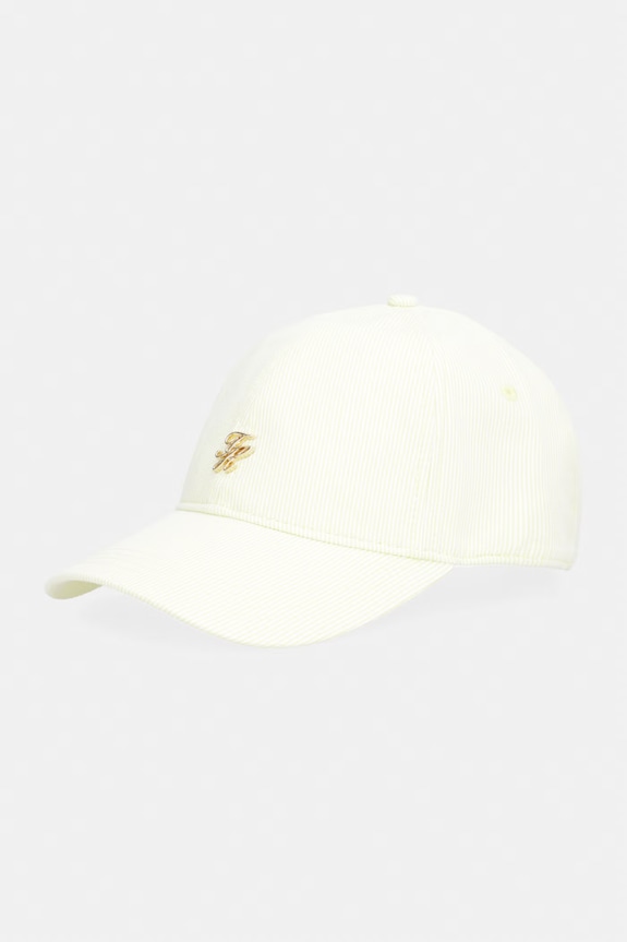 Tommy Hilfiger czapka z daszkiem damska bawełniana zielony AW0AW18328