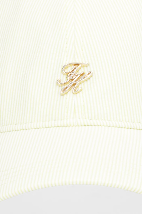 Tommy Hilfiger czapka z daszkiem damska bawełniana AW0AW18328 zielony SS26