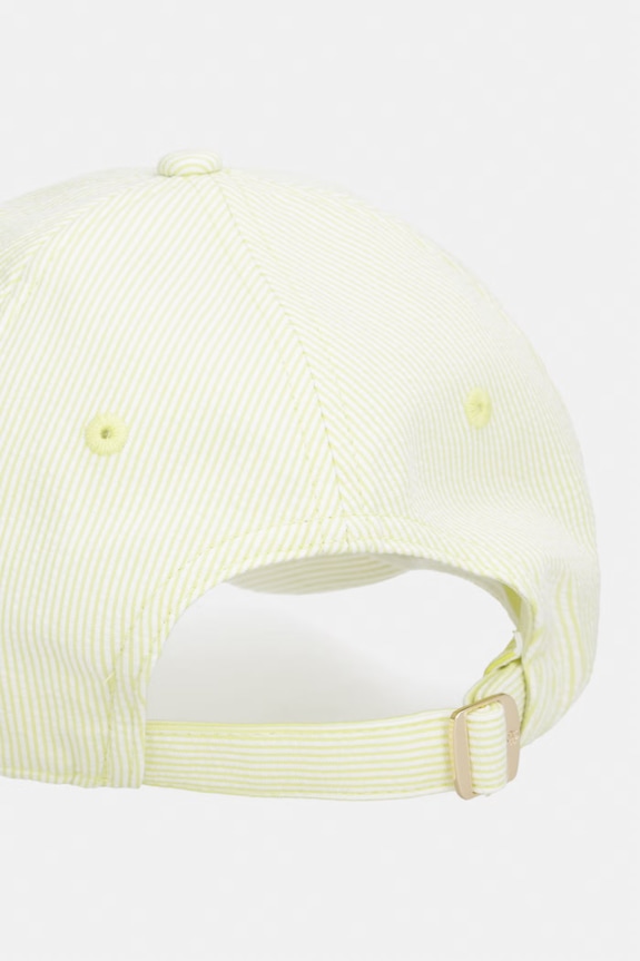 Akcesoria Tommy Hilfiger czapka z daszkiem damska bawełniana AW0AW18328 zielony