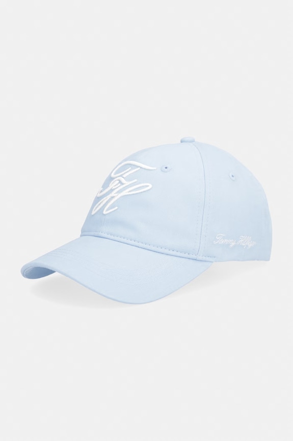 Tommy Hilfiger čiapka so šiltom bavlnená SUMMER modrá AW0AW18338