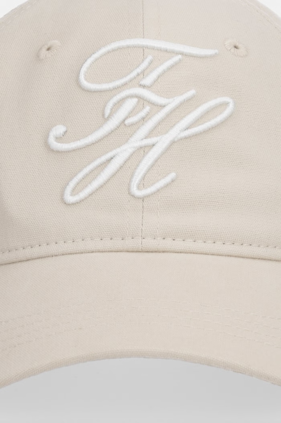 Tommy Hilfiger čiapka so šiltom bavlnená SUMMER AW0AW18338 béžová SS26