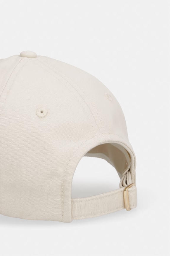 Doplnky Tommy Hilfiger čiapka so šiltom bavlnená SUMMER AW0AW18338 béžová