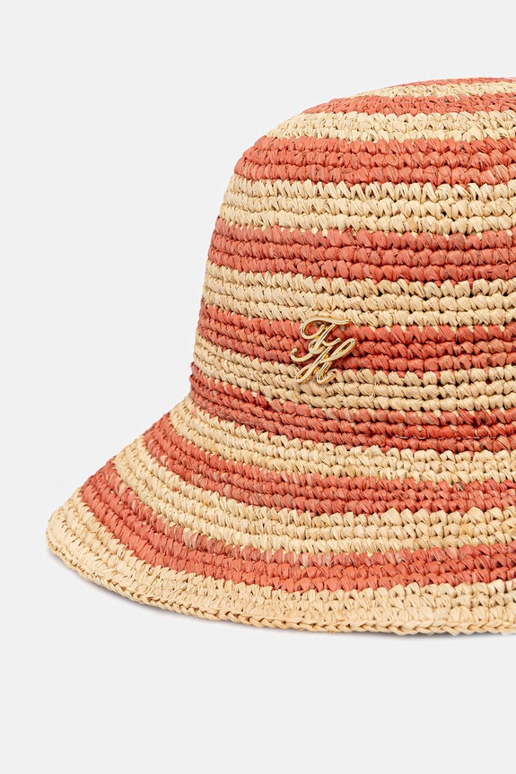 Tommy Hilfiger slamený klobúk dámsky SUMMER AW0AW18343 ružová SS26