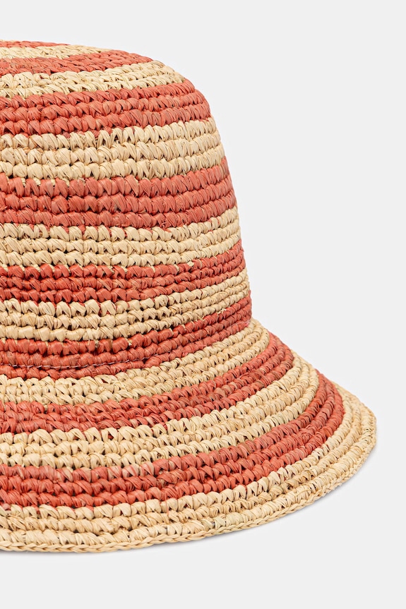 Doplnky Tommy Hilfiger slamený klobúk dámsky SUMMER AW0AW18343 ružová