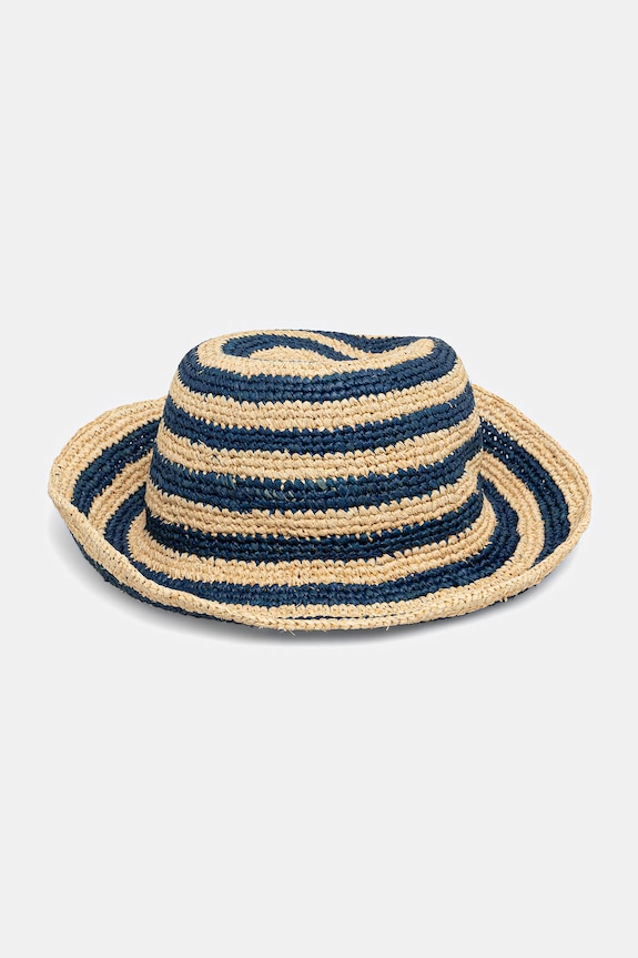 Accesorii Tommy Hilfiger pălărie de paie pentru femei SUMMER AW0AW18343 bleumarin