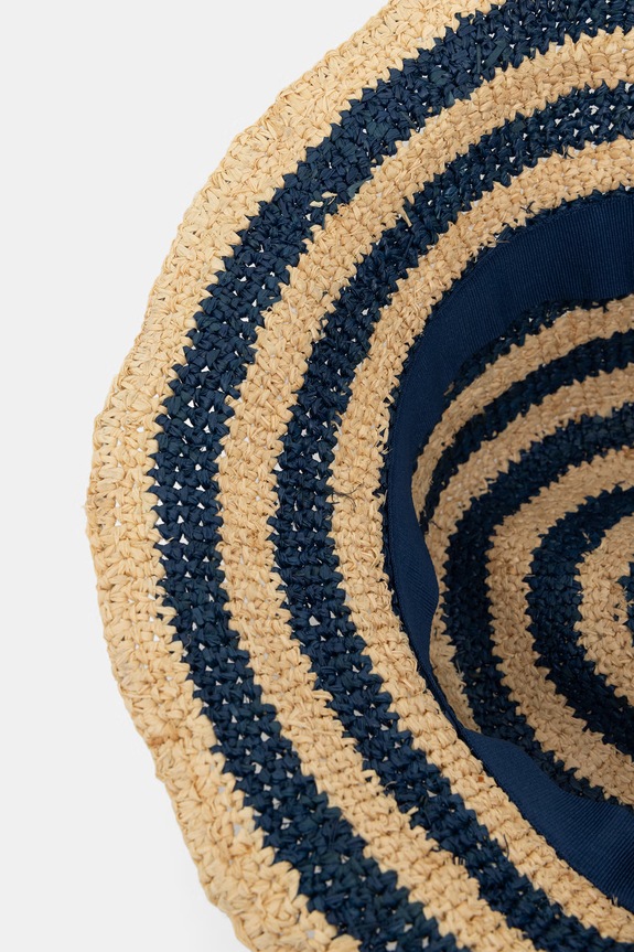 Tommy Hilfiger pălărie de paie pentru femei SUMMER bleumarin AW0AW18343