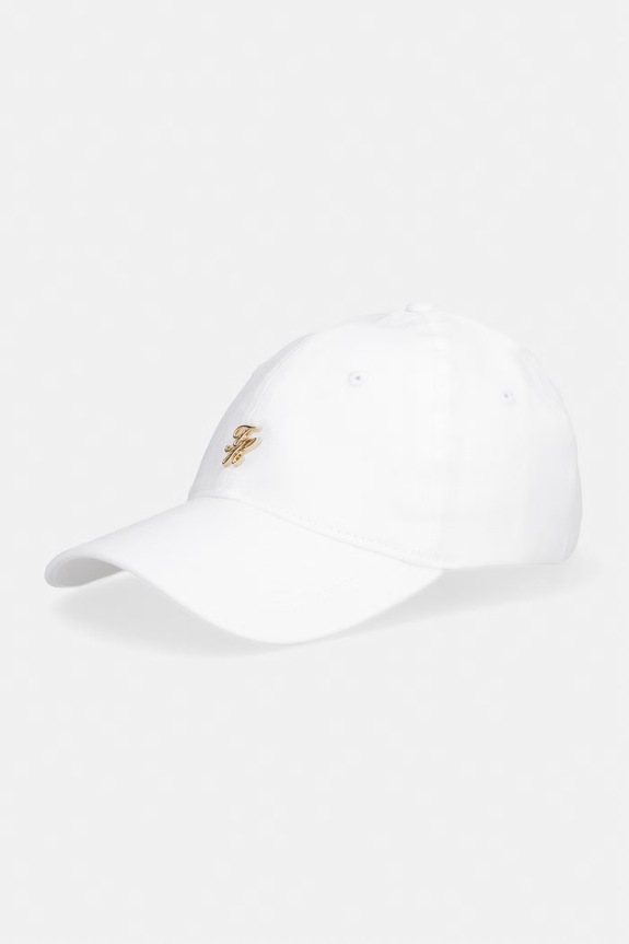 Tommy Hilfiger čiapka so šiltom dámska ľanová SUMMER béžová AW0AW18345