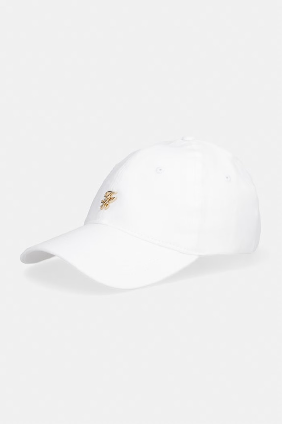Tommy Hilfiger čiapka so šiltom dámska ľanová SUMMER béžová AW0AW18345