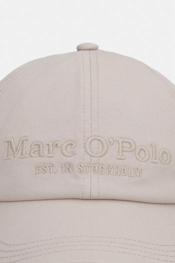 Marc O'Polo czapka z daszkiem damska bawełniana 5000013257 beżowy SS26