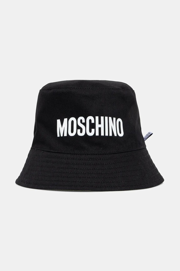 Moschino pălărie reversibilă din bumbac M3408.65470 verde SS26