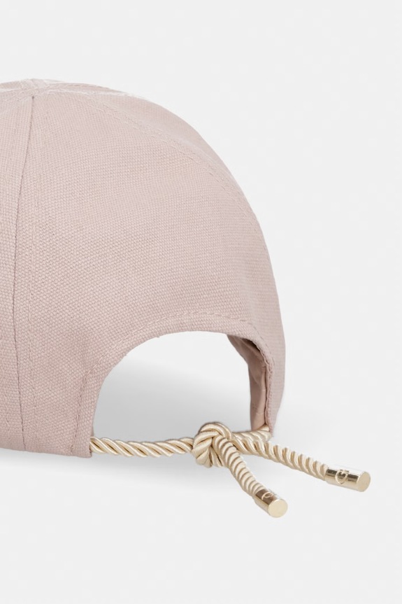 Akcesoria Guess czapka z daszkiem damska bawełniana GABARDINE AW5512.COT01 różowy