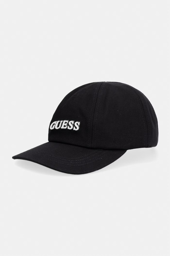 Guess Kapa s šiltom ženska bombažna GABARDINE črna AW5512.COT01
