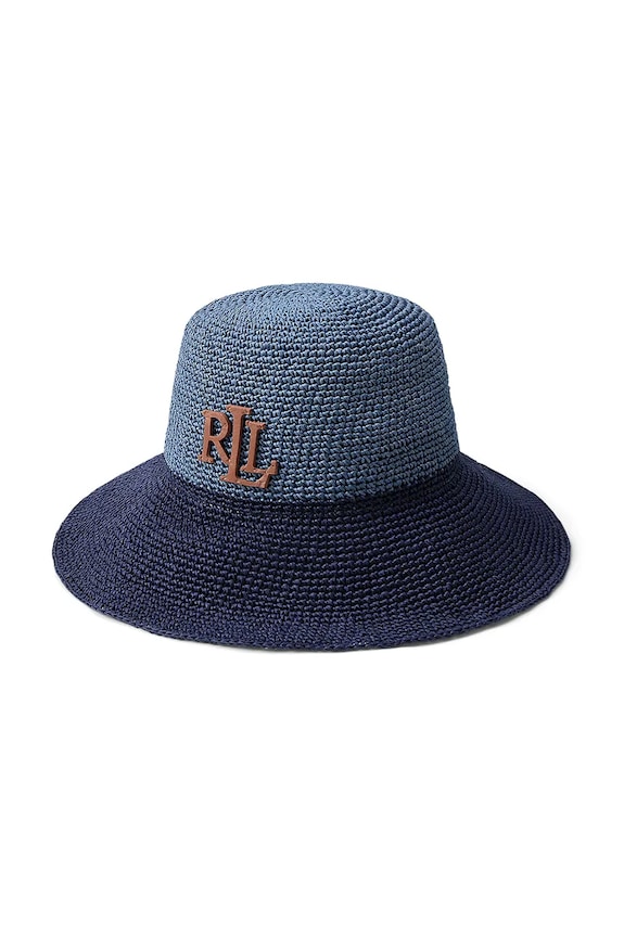 Lauren Ralph Lauren klobúk dámsky bavlnený tmavomodrá 454P14399