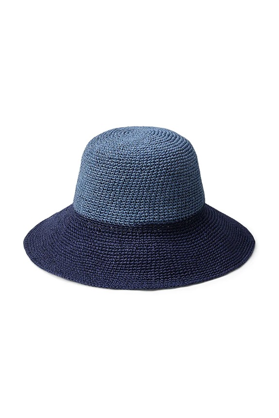 Lauren Ralph Lauren klobúk dámsky bavlnený 454P14399 tmavomodrá SS26