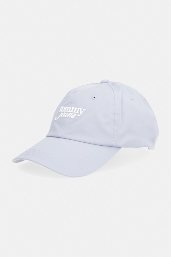 Tommy Jeans kapa sa šiltom za žene pamučna plava AW0AW18358