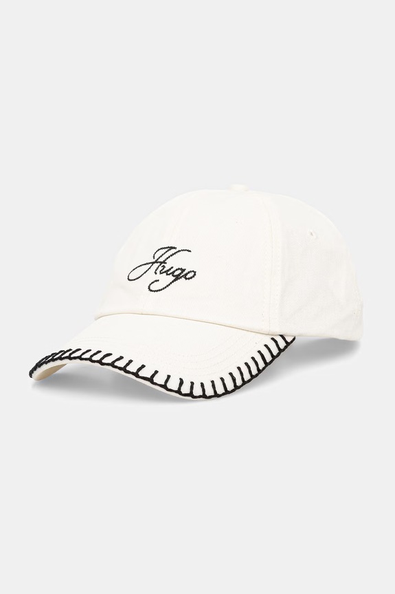 HUGO șapcă baseball pentru femei, din bumbac Ally-SB bej 50561320