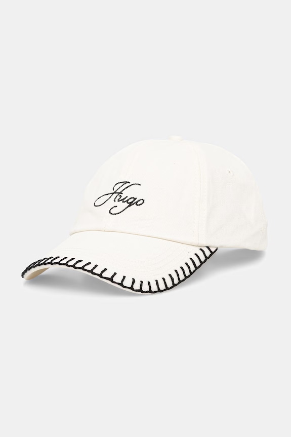 HUGO șapcă baseball pentru femei, din bumbac Ally-SB bej 50561320