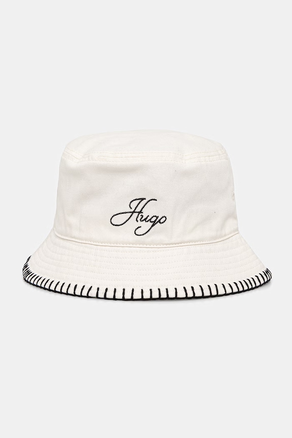 HUGO pălărie pentru femei, din bumbac Bayla-SB bej 50561324