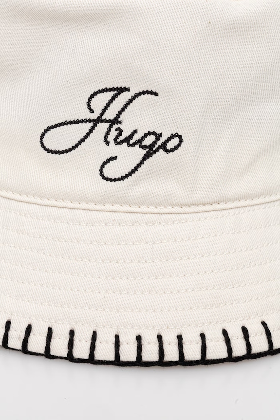 HUGO pălărie pentru femei, din bumbac Bayla-SB 50561324 bej SS26