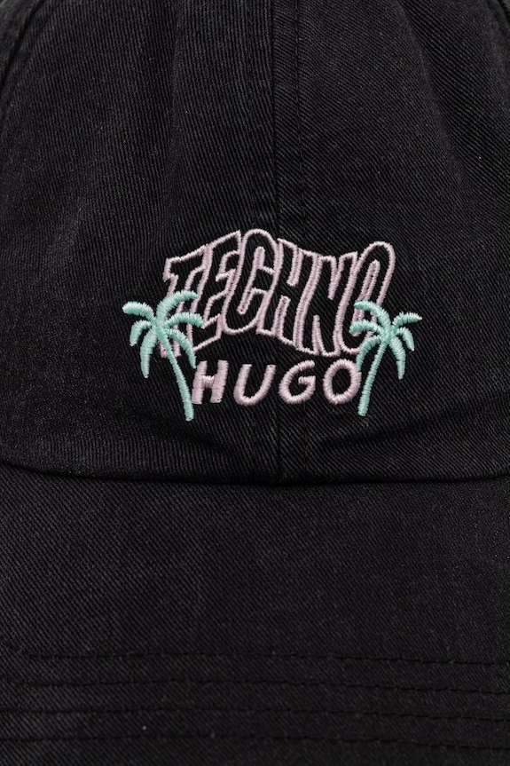 HUGO Blue bejzbolska kapa ženska pamučna Astryd-EM 50562465 crna SS26