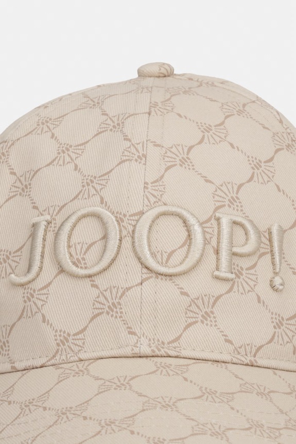 Joop! czapka z daszkiem bawełniana 30102781 beżowy SS26