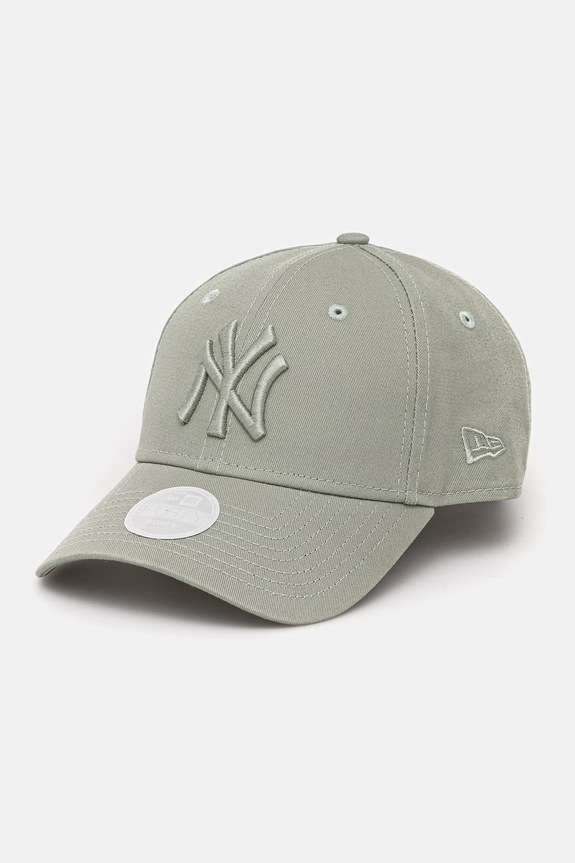 Bavlnená šiltovka New Era LEAGUE ESSENTIAL 9FORTY® nášivka zelená 60771732