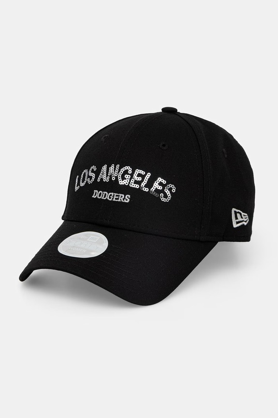New Era șapcă de baseball din bumbac SEQUIN WORDMARK 9FORTY® bumbac negru 60771754