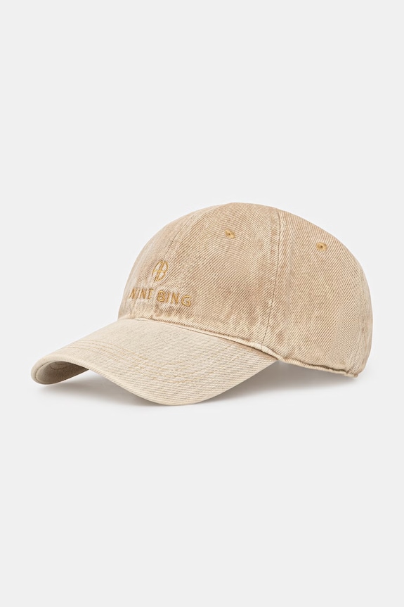 Anine Bing JEREMY BASEBALL CAP - BUTTER YELLOW czapka bejsbolówka bawełniana damska beżowy A.12.11962.YLW31