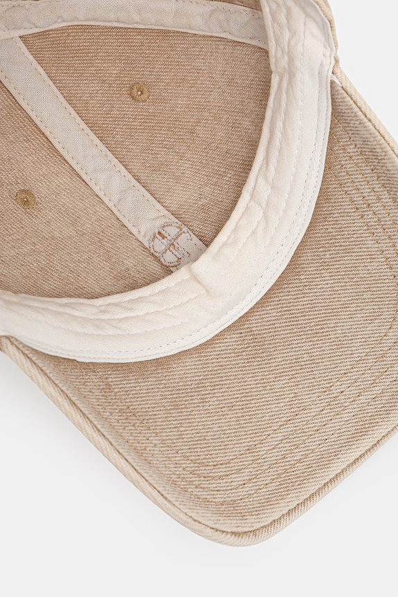 Anine Bing JEREMY BASEBALL CAP - BUTTER YELLOW czapka bejsbolówka bawełniana damska beżowy A.12.11962.YLW31