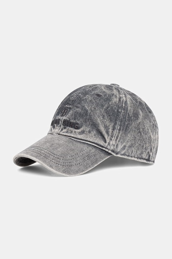 Anine Bing JEREMY BASEBALL CAP czapka z daszkiem jeansowa damska szary A.12.11968.GRY35