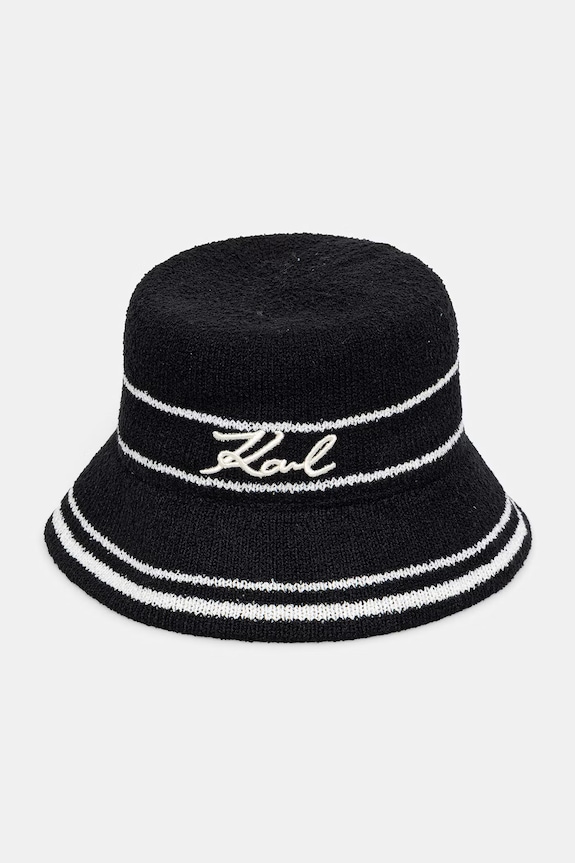 Karl Lagerfeld klobúk dámsky K/SIGNATURE čierna B2W46078