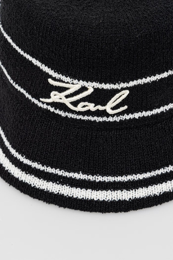 Karl Lagerfeld klobúk dámsky K/SIGNATURE B2W46078 čierna SS26