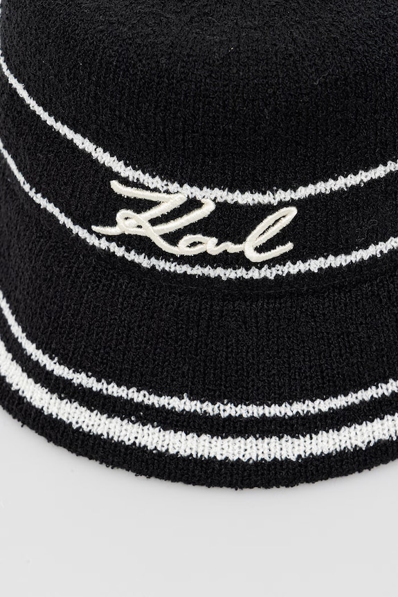 Karl Lagerfeld klobúk dámsky K/SIGNATURE B2W46078 čierna SS26