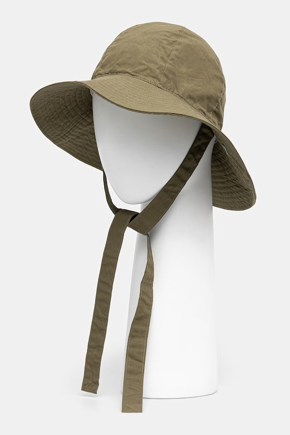 Barbour bucket hat bawełniany damski zielony LHA0621SG71
