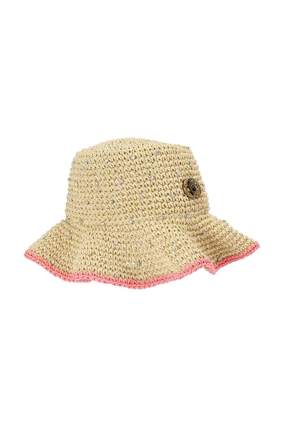 Kurt Geiger London ženski klobuk Chelsea Raffia Bucket Hat 5631440449 bež SS26