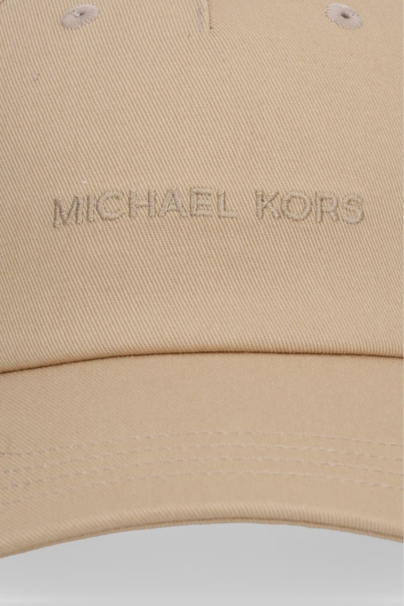 MICHAEL Michael Kors kšiltovka dámská bavlněná 29MKWC558509 béžová SS26