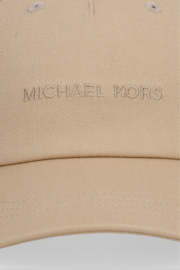 MICHAEL Michael Kors kšiltovka dámská bavlněná 29MKWC558509 béžová SS26