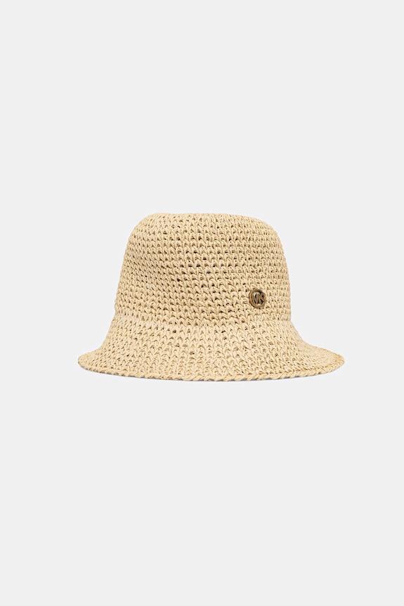 MICHAEL Michael Kors kapelusz słomkowy damski beżowy 29MKWC558520