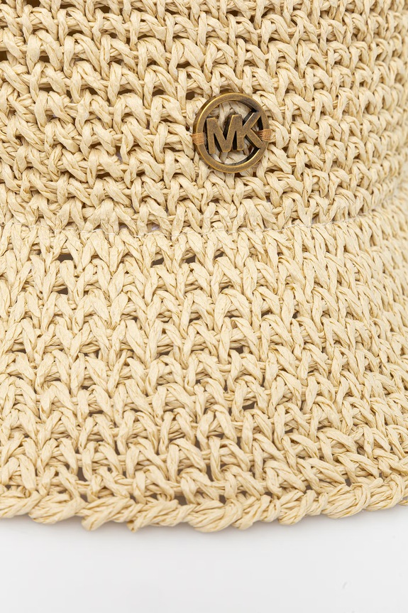 MICHAEL Michael Kors kapelusz słomkowy damski 29MKWC558520 beżowy SS26