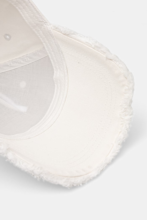 AllSaints czapka baseballowa damska bawełniana biały 29W083XE