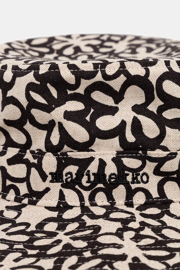 Marimekko kapelusz z szerokim rondem damski czarny 095595