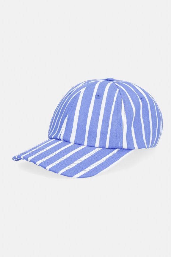 Marimekko czapka baseballowa damska bawełniana niebieski 095594