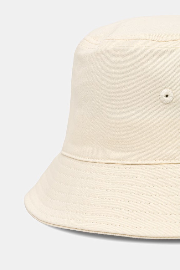 Doplnky Calvin Klein klobúk bucket dámsky bavlnený LV04F5101G béžová