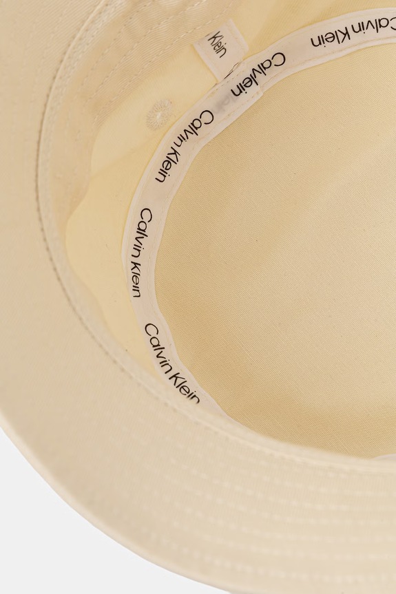 Calvin Klein klobúk bucket dámsky bavlnený béžová LV04F5101G