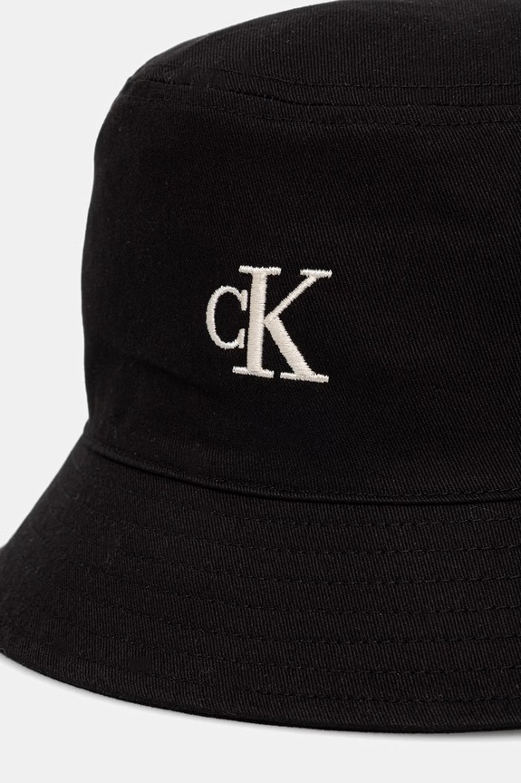 Calvin Klein Καπέλο bucket γυναικείο βαμβακερό LV04F5101G μαύρο SS26